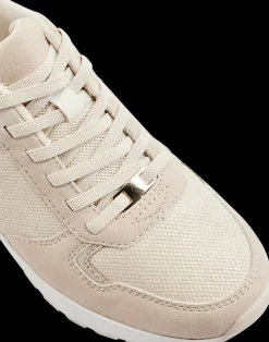 Hot beżowe połyskujące sneakersy damskie Damskie Sportowe