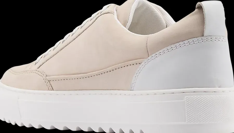 Outlet beżowe skórzane sneakersy męskie Męskie Sportowe