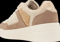 New beżowe sneakersy damskie Damskie Sportowe