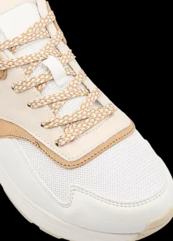 Clearance beżowo-białe sneakersy damskie Damskie Sportowe