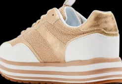 Best beżowo-białe sneakersy damskie Damskie Sportowe