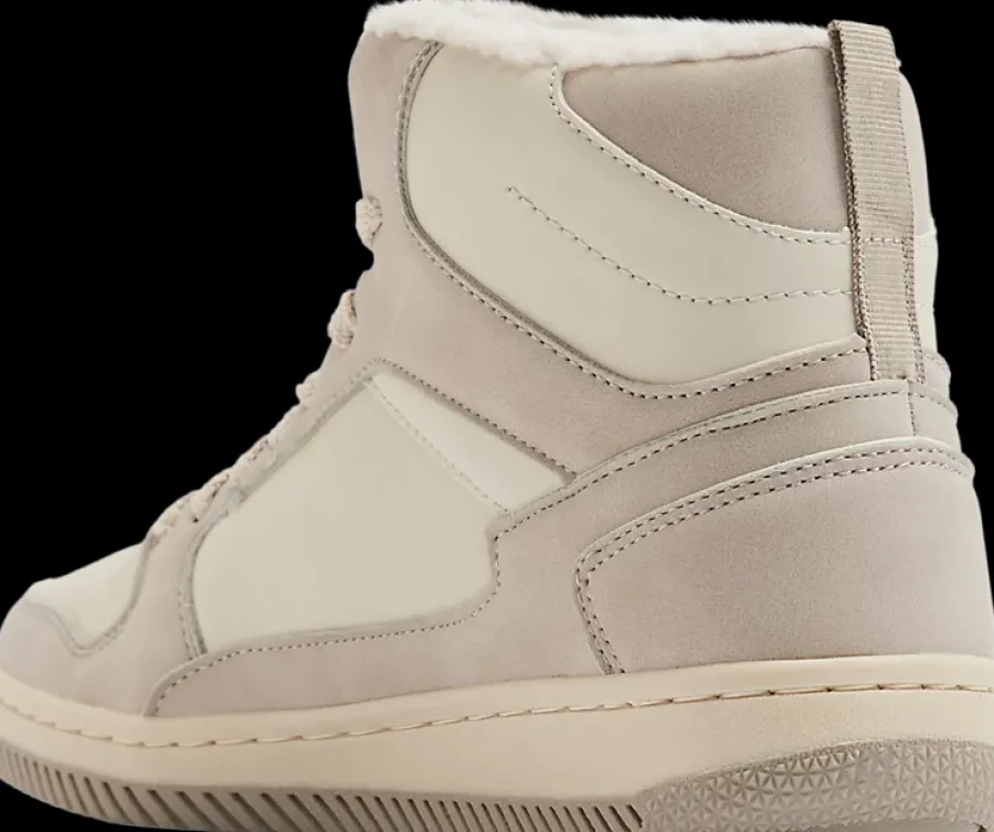 New beżowo-białe sneakersy damskie Lineup Fur Damskie Sportowe