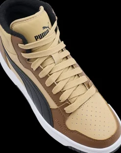 Hot beżowo-brązowe ocieplane sneakersy młodzieżowe Reb-L Dzieci Kozaki|Trampki Wysokie