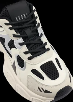 Online beżowo-czarne sneakersy damskie Damskie Sportowe