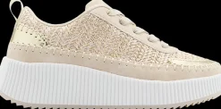 Hot beżowo-złote sneakersy damskie Damskie Sportowe