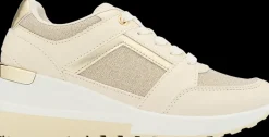 Outlet beżowo-złote sneakersy damskie Damskie Sportowe