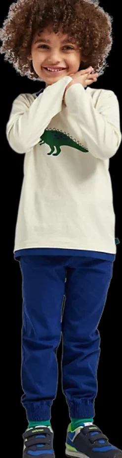 Online beżowy tshirt dziecięcy z dinozaurem Dzieci Odzież