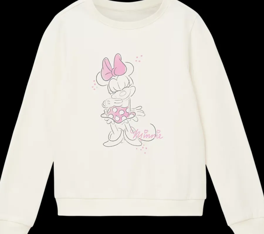 Sale biała bluza dziewczęca z Minnie Dzieci Odzież