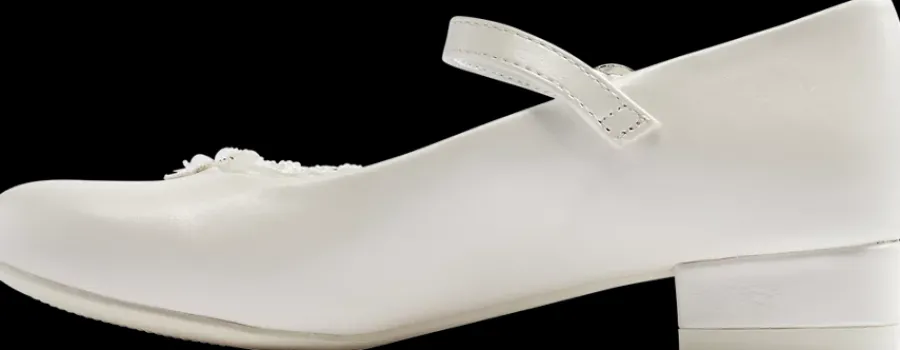 Clearance białe buty komunijne dla dziewczynki Dzieci Baleriny