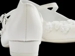 Clearance białe buty komunijne dla dziewczynki Dzieci Baleriny