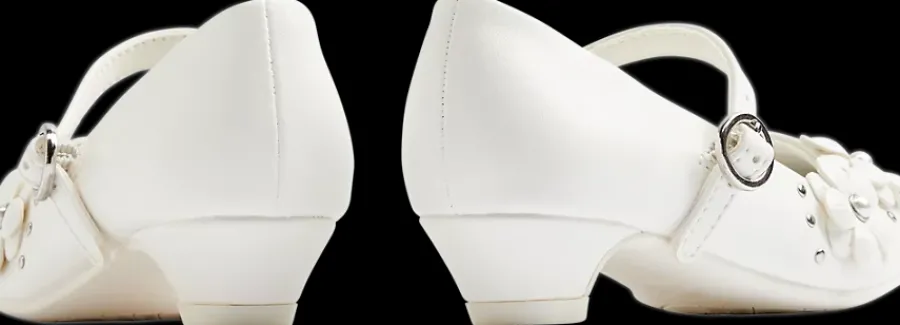 Clearance białe komunijne buty dziewczęce Dzieci Baleriny