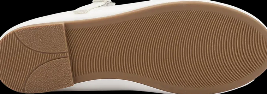 New białe lakierowane baleriny dziewczęce Dzieci Półbuty