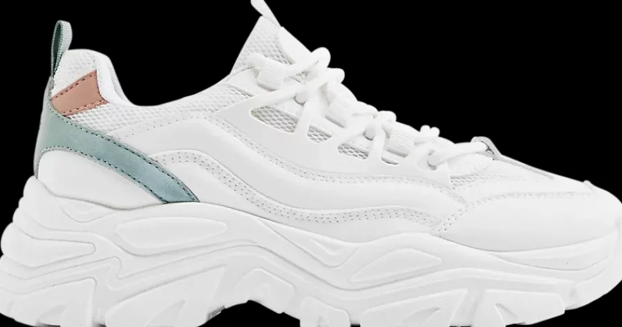 białe masywne sneakersy damskie Damskie Sportowe