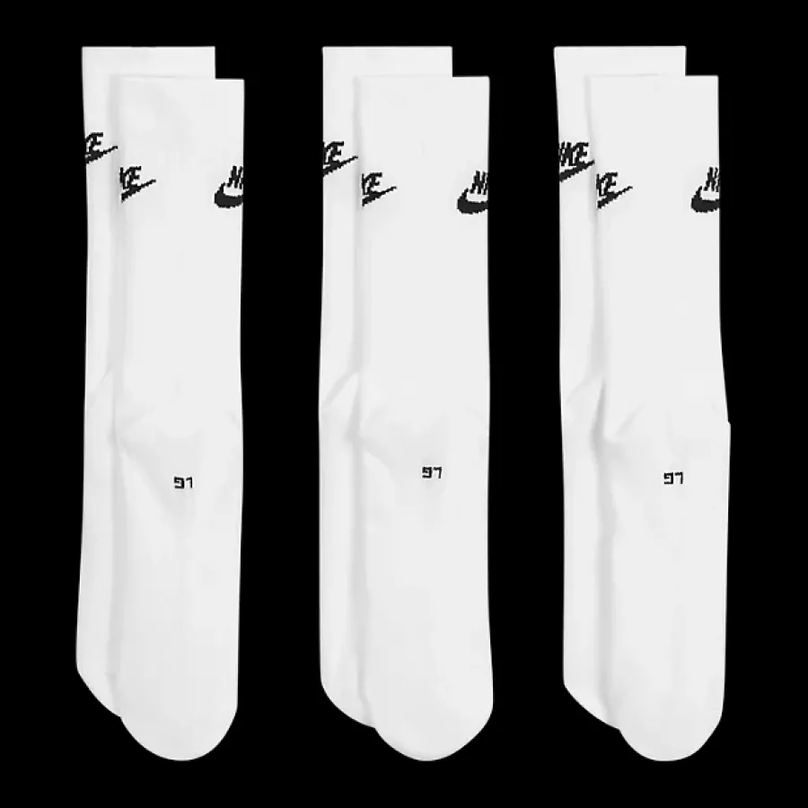 Discount białe skarpetki męskie NSW EVERYDAY ESSENTIAL CR Męskie Skarpety|Skarpety