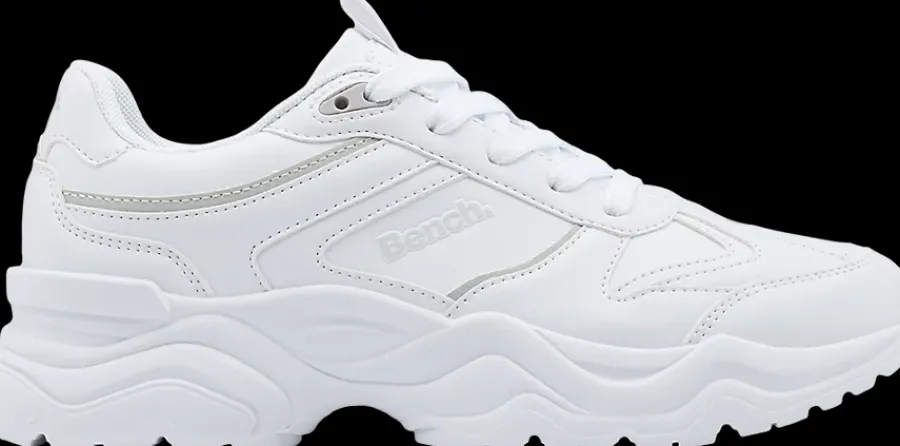 Clearance białe sneakersy damskie z szarymi elementami Damskie Sportowe