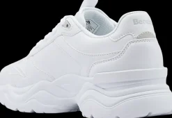 Clearance białe sneakersy damskie z szarymi elementami Damskie Sportowe