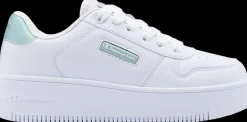 Hot białe sneakersy damskie REBOUND PLATFORM METAL Damskie Sportowe|Markowe