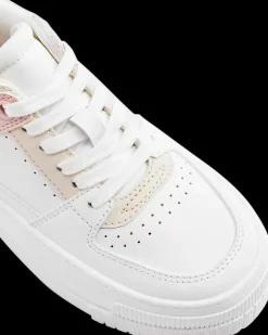 Outlet białe sneakersy damskie na platformie Damskie Sportowe