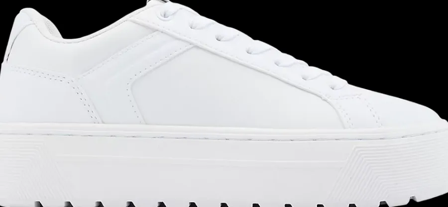 Outlet białe sneakersy damskie na grubej podeszwie Damskie Sportowe