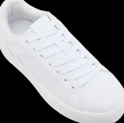 Outlet białe sneakersy damskie na grubej podeszwie Damskie Sportowe