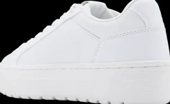 Outlet białe sneakersy damskie na grubej podeszwie Damskie Sportowe