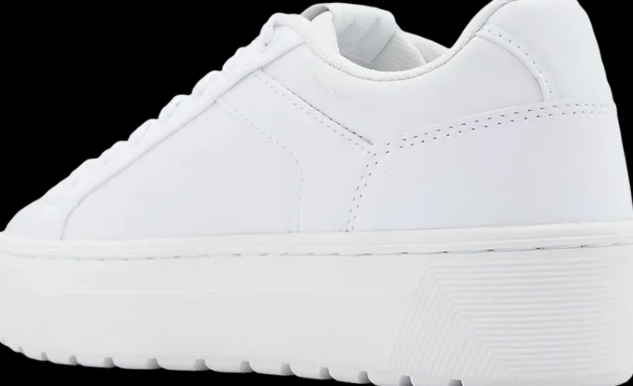 Outlet białe sneakersy damskie na grubej podeszwie Damskie Sportowe