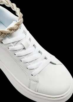 białe sneakersy damskie z łańcuszkiem Damskie Sportowe