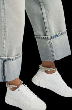 białe sneakersy damskie z łańcuszkiem Damskie Sportowe