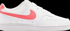 Sale białe sneakersy damskie Court Vision z koralowymi elementami Damskie Sportowe