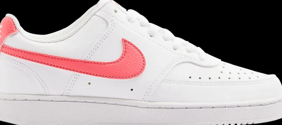Sale białe sneakersy damskie Court Vision z koralowymi elementami Damskie Sportowe