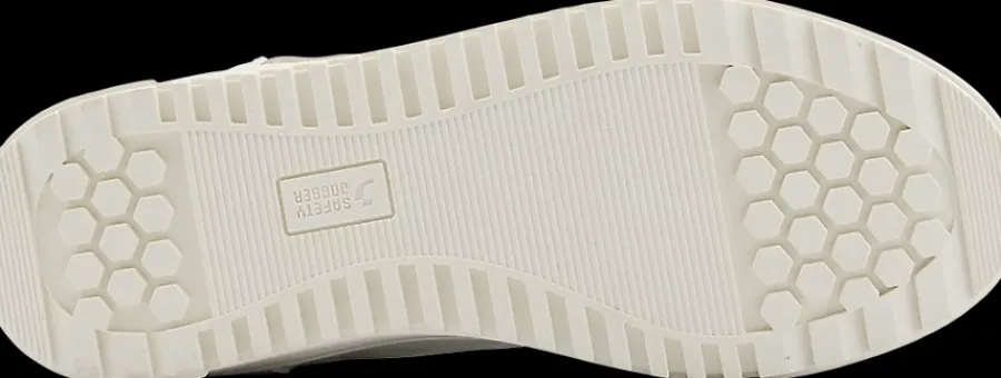 Outlet białe sneakersy damskie z kremowymi elementami Damskie Sportowe