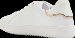 Best białe sneakersy damskie ze złotymi elementami Damskie Sportowe
