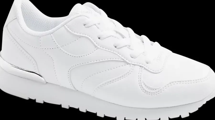 białe sneakersy damskie w stylu retro Damskie Sportowe|Casual