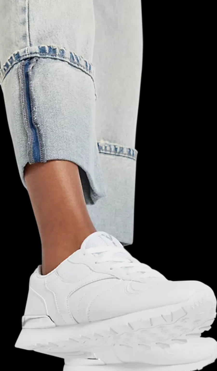 białe sneakersy damskie w stylu retro Damskie Sportowe|Casual
