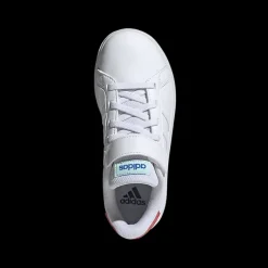 Best białe sneakersy dziecięce Grand Court na kolorowej podeszwie Dzieci Sportowe