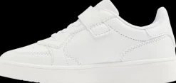 Online białe sneakersy dziecięce z zapięciem na rzep Dzieci Sportowe|Do Szkoły