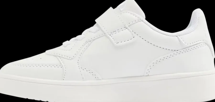 Online białe sneakersy dziecięce z zapięciem na rzep Dzieci Sportowe|Do Szkoły