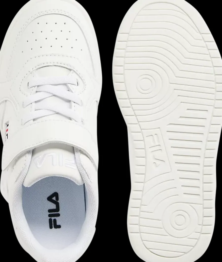 Online białe sneakersy dziecięce z zapięciem na rzep Dzieci Sportowe|Do Szkoły