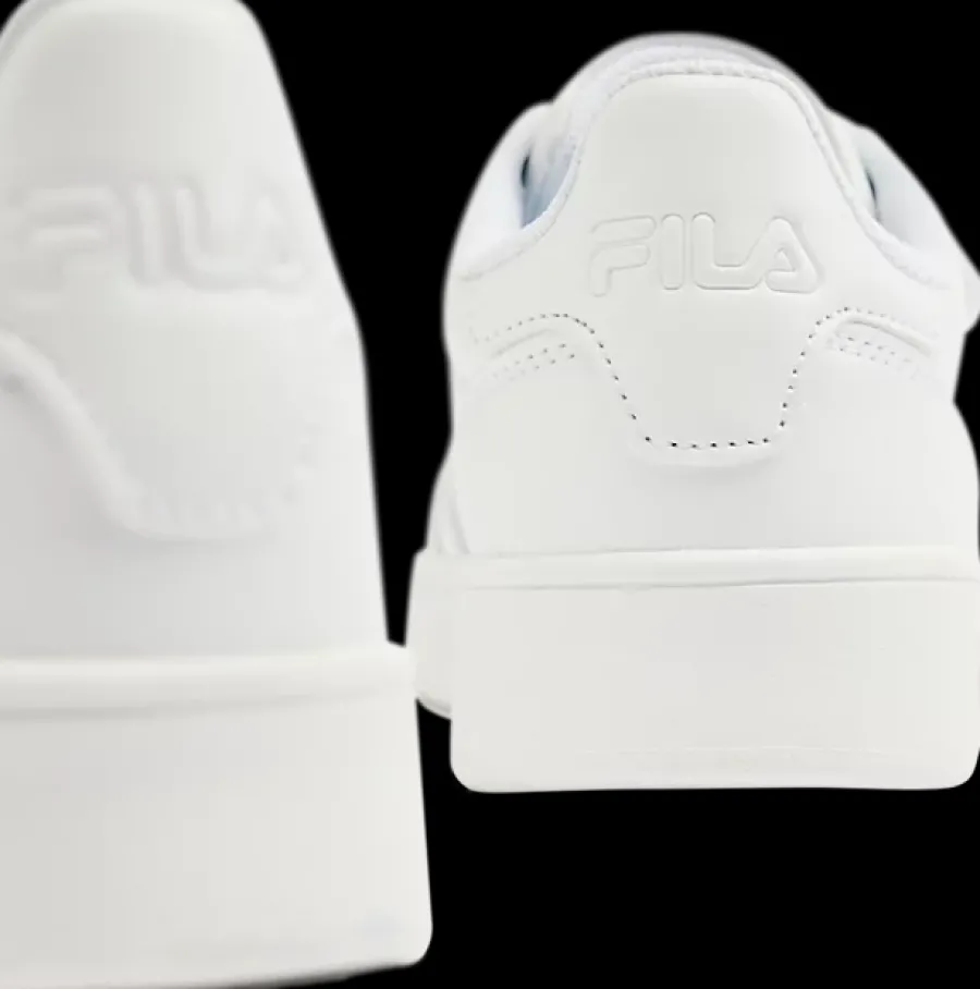 Online białe sneakersy dziecięce z zapięciem na rzep Dzieci Sportowe|Do Szkoły