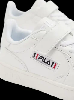 Online białe sneakersy dziecięce z zapięciem na rzep Dzieci Sportowe|Do Szkoły