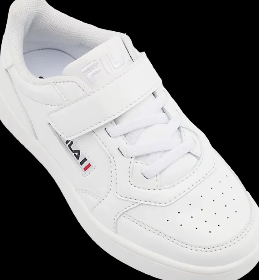 Online białe sneakersy dziecięce z wkładką softfoam Dzieci Sportowe