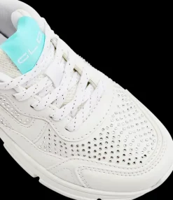 Best białe sneakersy dziewczęce ozdobione kryształkami Dzieci Sportowe