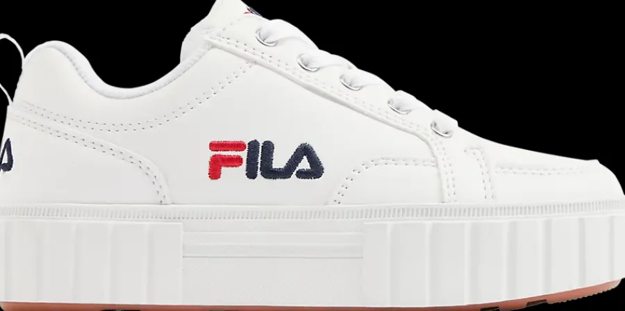 Clearance białe sneakersy dziewczęce na grubej podeszwie Dzieci Sportowe