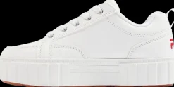 Clearance białe sneakersy dziewczęce na grubej podeszwie Dzieci Sportowe