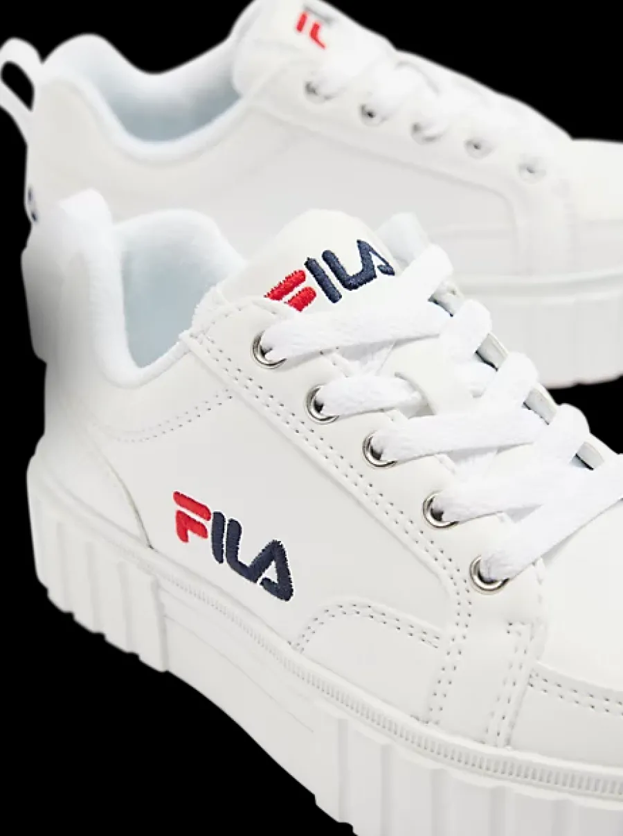Clearance białe sneakersy dziewczęce na grubej podeszwie Dzieci Sportowe