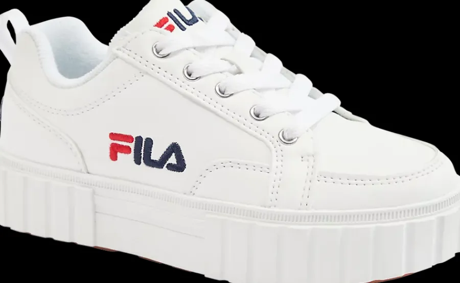 Clearance białe sneakersy dziewczęce na grubej podeszwie Dzieci Sportowe