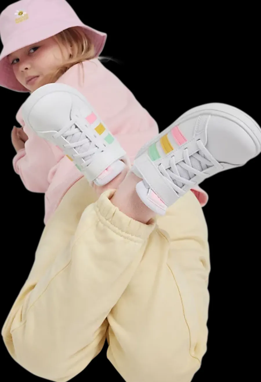Outlet białe sneakersy dziewczęce Grand Court 2.0 Dzieci Sportowe