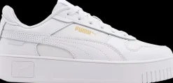 Online białe sneakersy dziewczęce Carina Street Jr Dzieci Sportowe