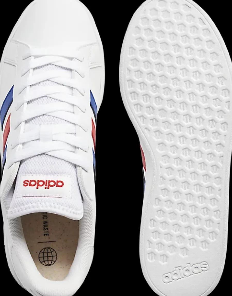 Sale białe sneakersy męskie GRAND COURT BASE 2.0 Męskie Sportowe|Markowe