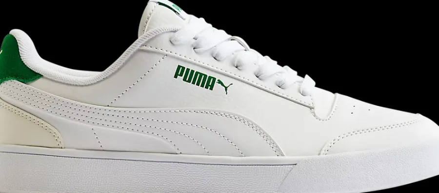 New białe sneakersy męskie z zielonymi akcentami Męskie Sportowe|Markowe